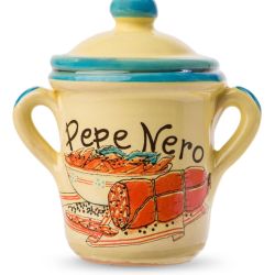 Pepe nero in coccio in ceramica artigianale