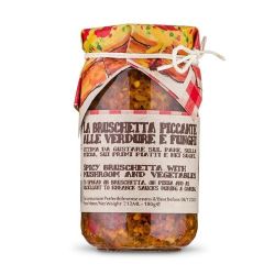 La Bruschetta piccante alle verdure e funghi