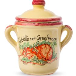 Erbette per carni arrosto in coccio in ceramica artigianale